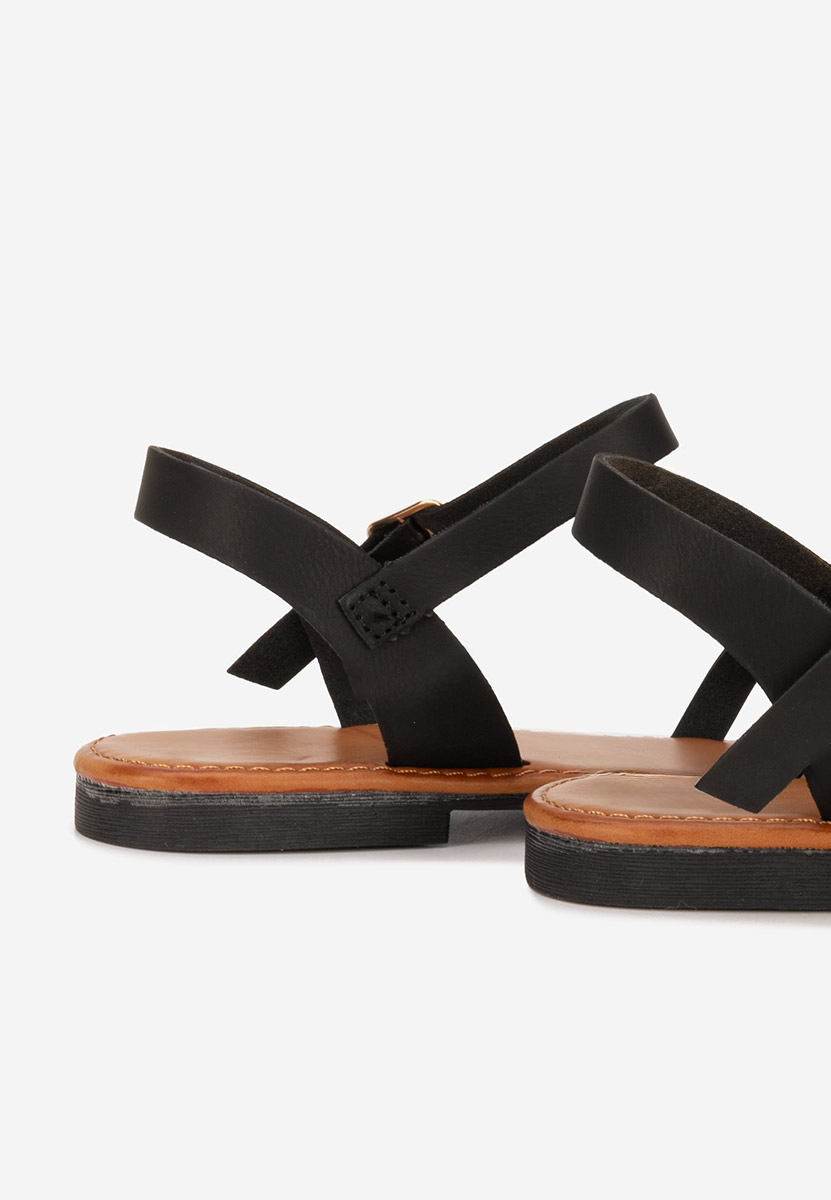 Sandale fara toc Esmaya negre