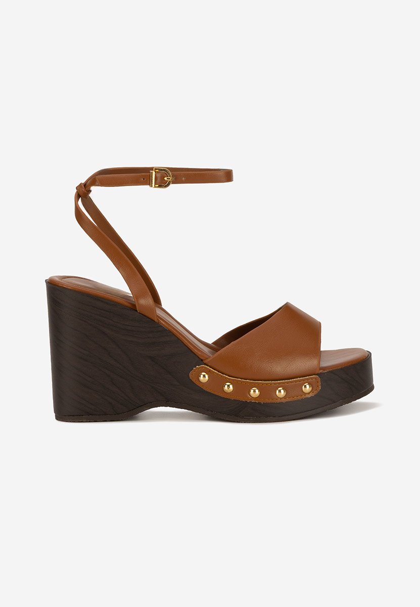 Sandale cu platforma Mirya camel