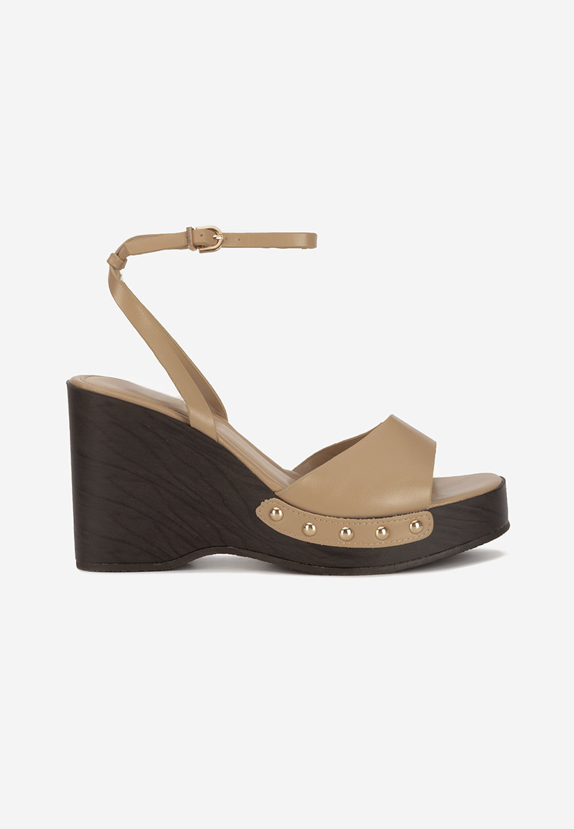 Sandale cu platforma Mirya kaki