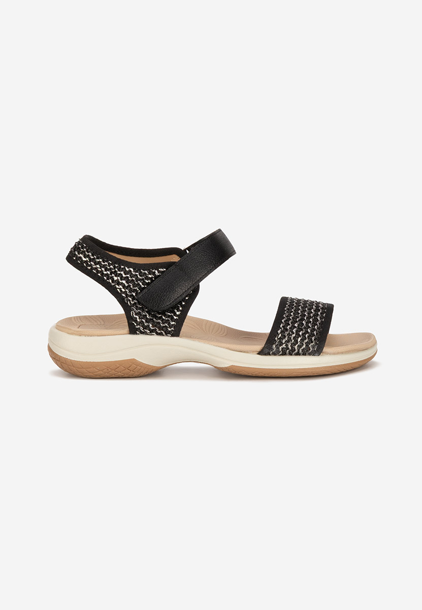 Sandale fara toc Jianya negre