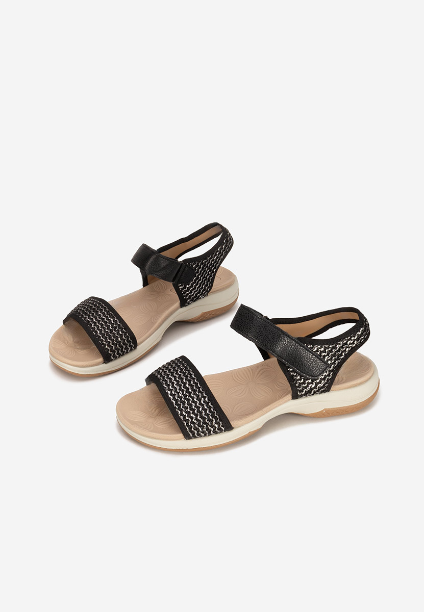 Sandale fara toc Jianya negre