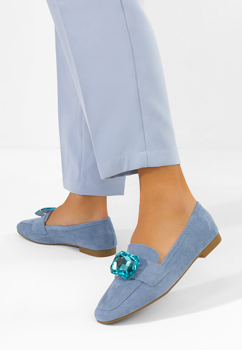 Mocasini piele intoarsa Olimia abastri