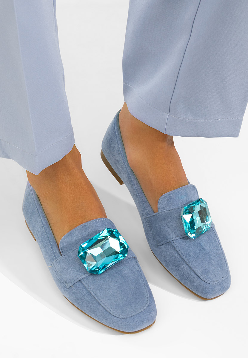 Mocasini piele intoarsa Olimia abastri