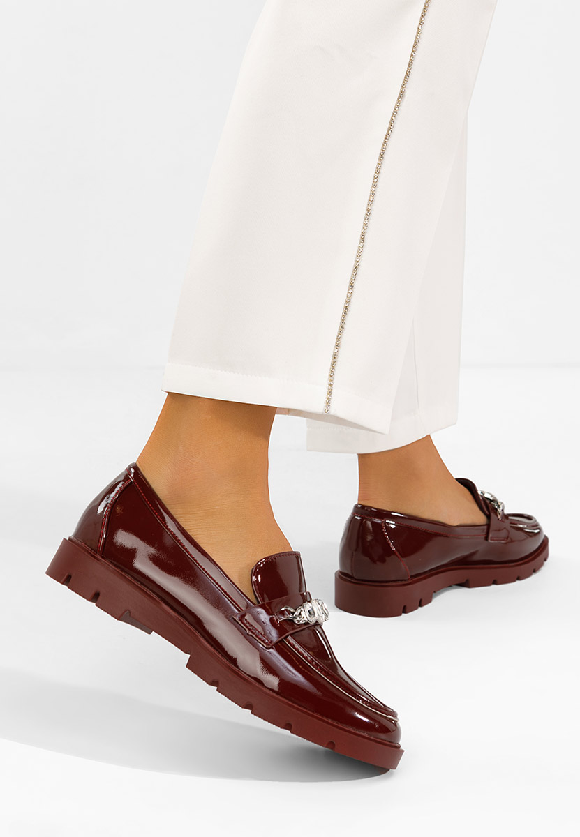 Mocasini dama lacuiti Anselia grena