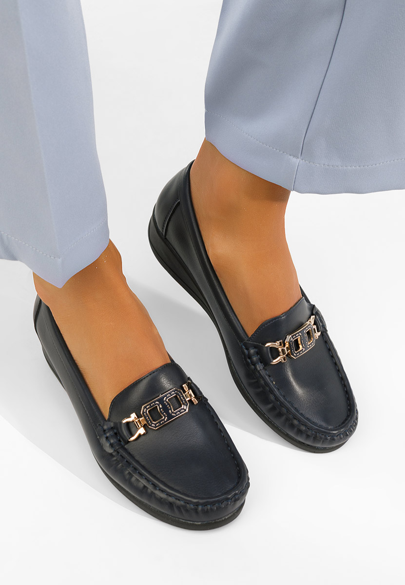 Mocasini dama Varalia navy