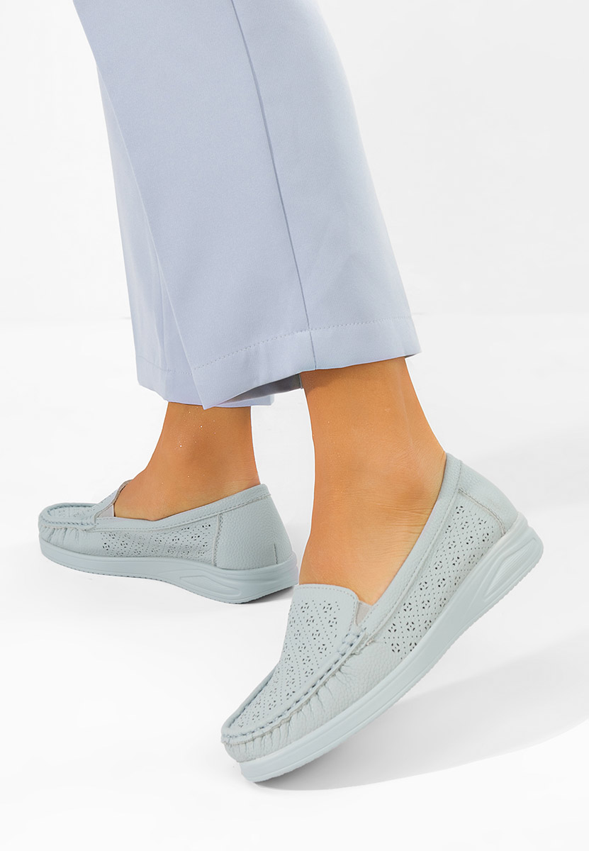 Mocasini dama Valelia albastri