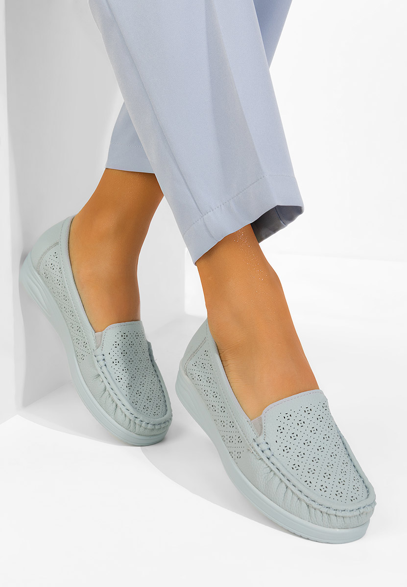 Mocasini dama Valelia albastri