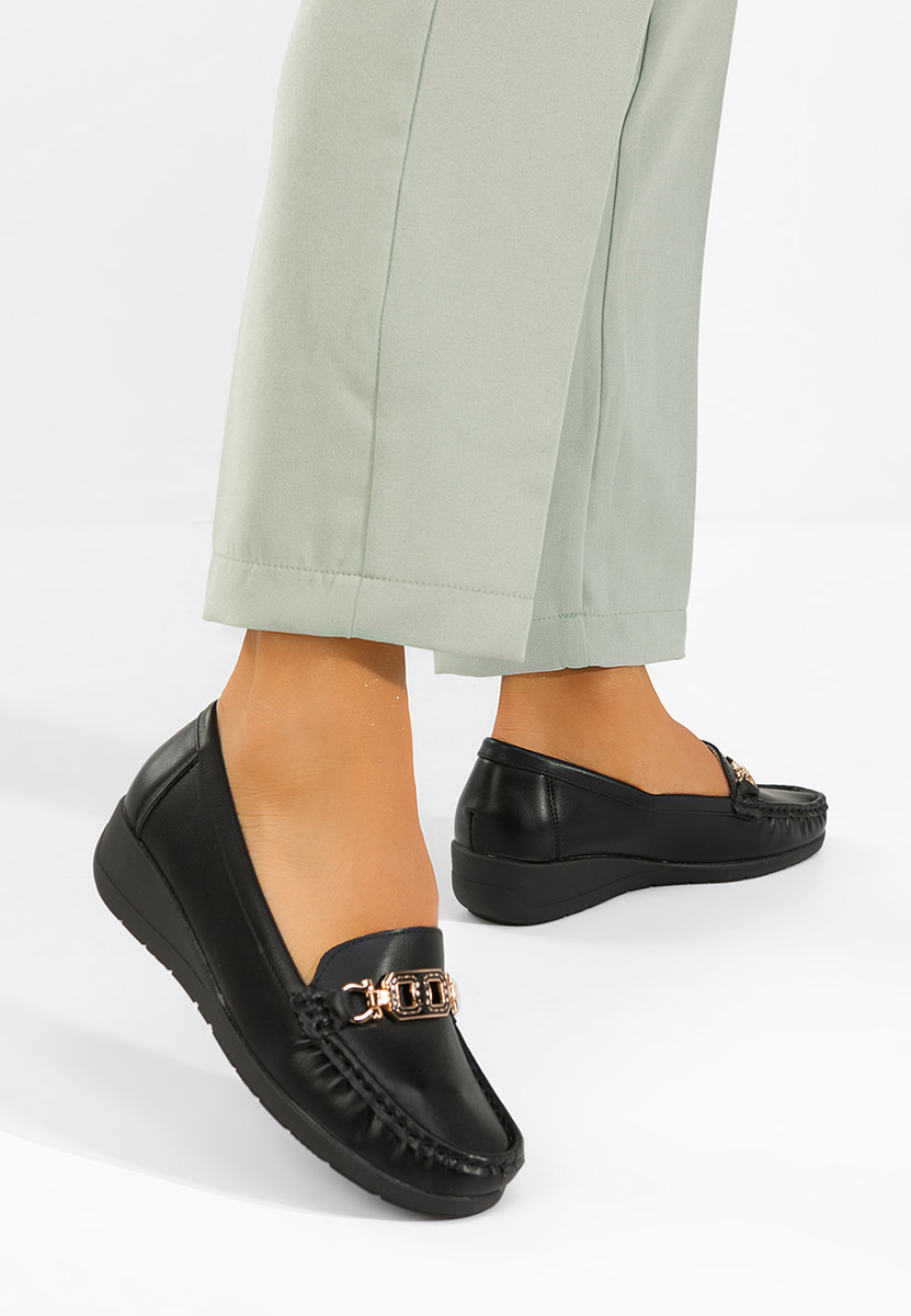 Mocasini dama Varalia negri