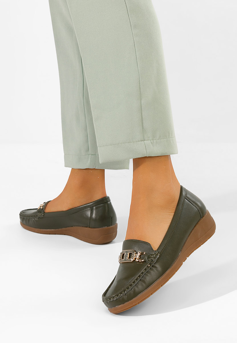 Mocasini dama Varalia verzi