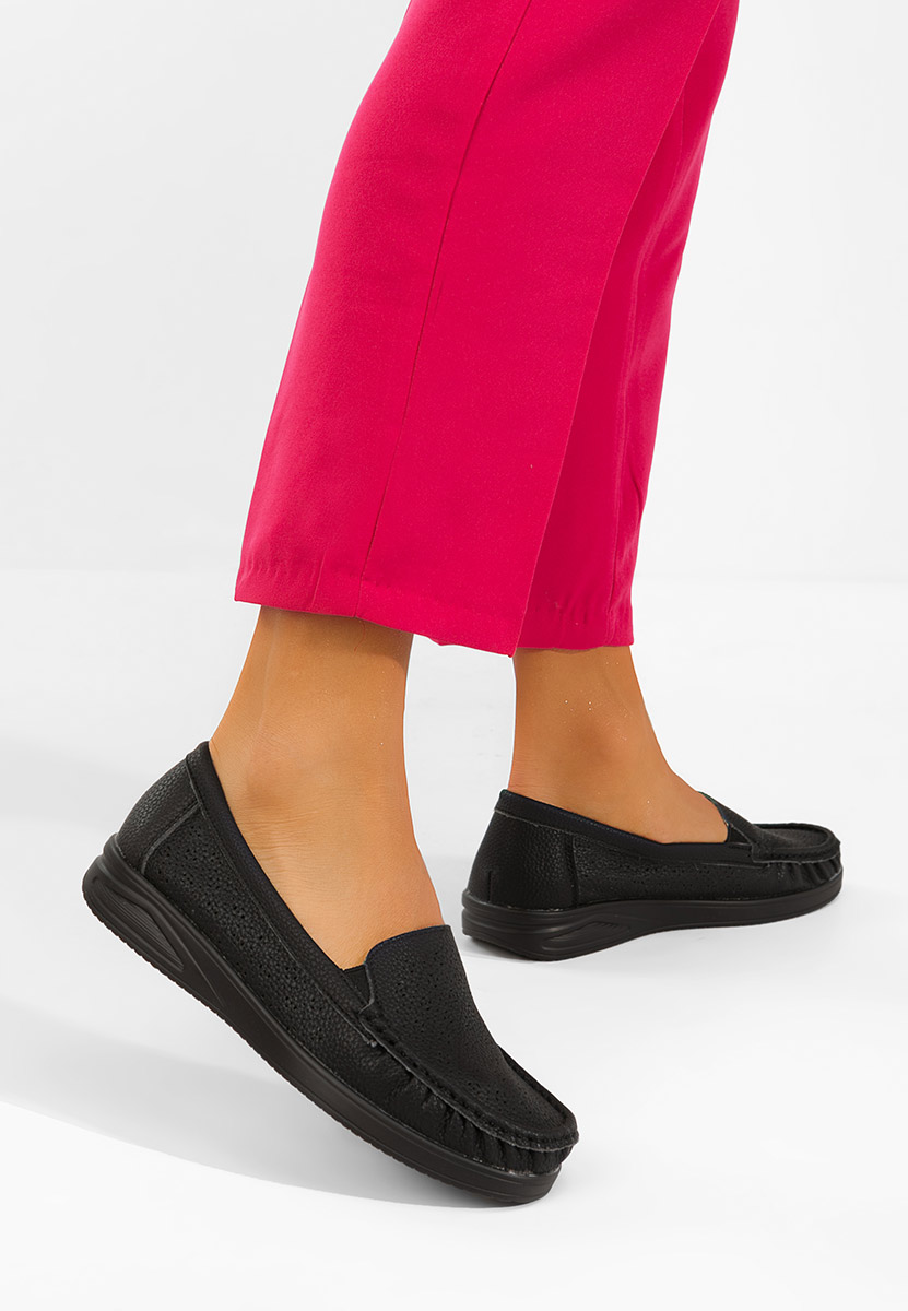 Mocasini dama Valelia negri