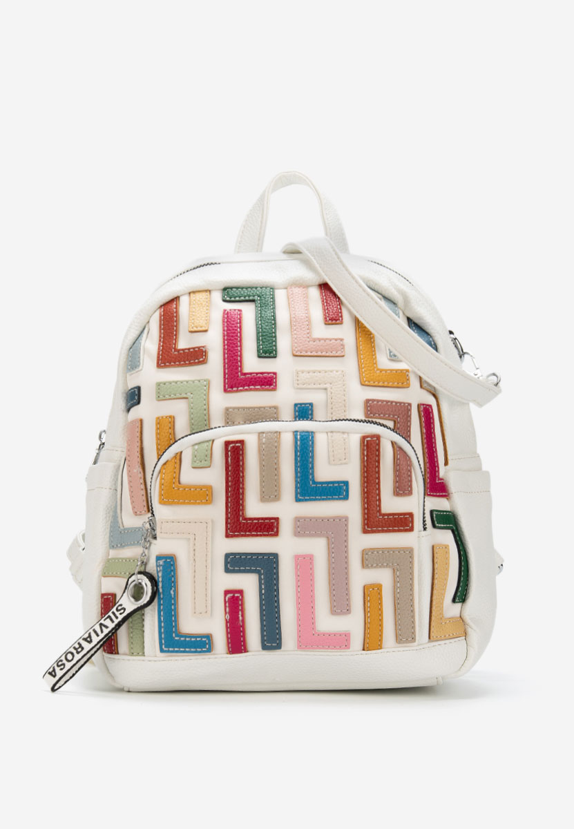 Rucsac dama Silvia Rosa 6128 alb