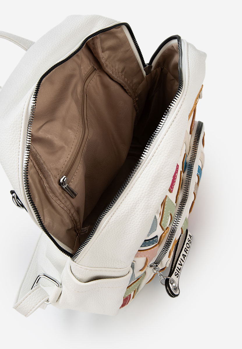 Rucsac dama Silvia Rosa 6128 alb