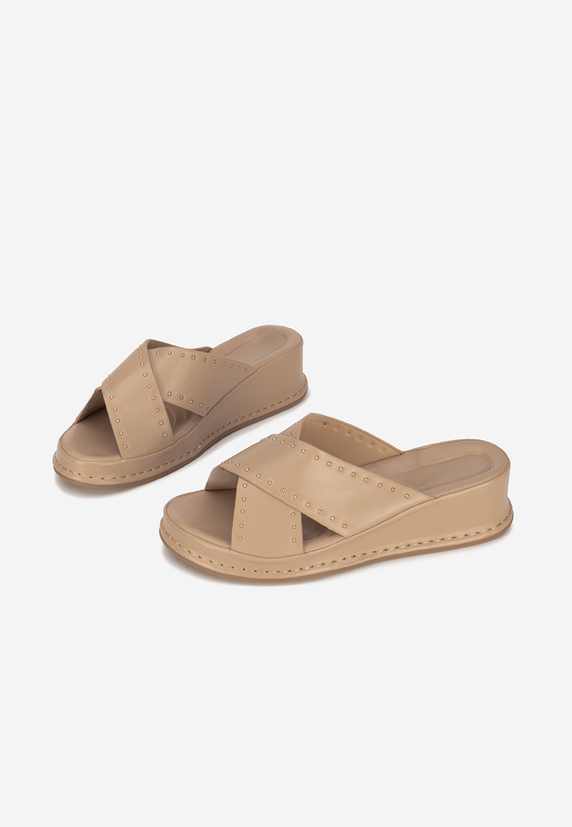 Papuci cu platformă Hannia kaki