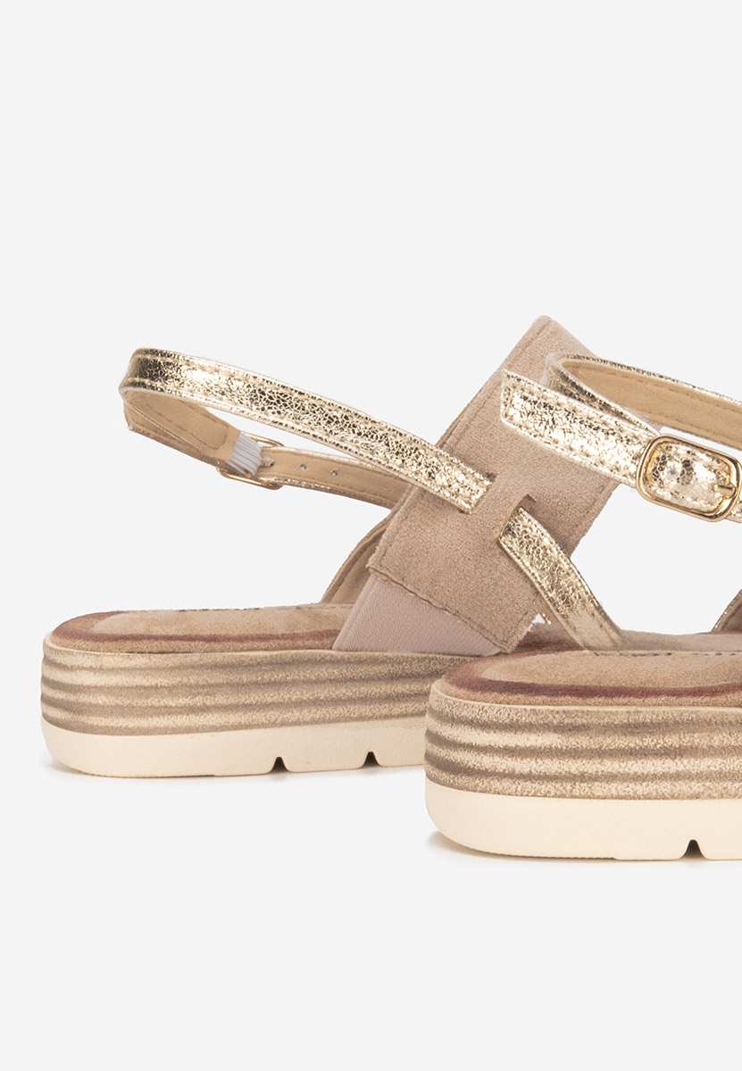 Sandale cu talpa groasa Sheilla kaki