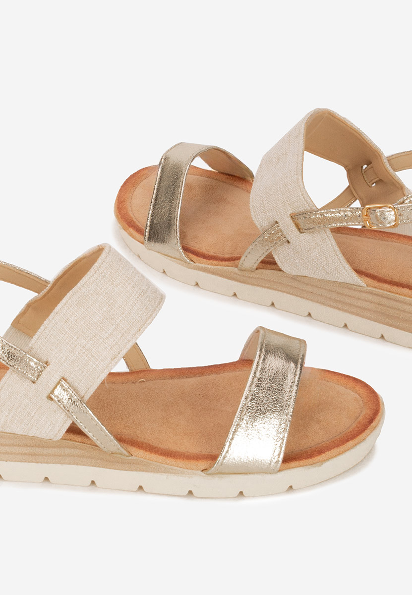 Sandale cu talpa groasa Sheilla bej