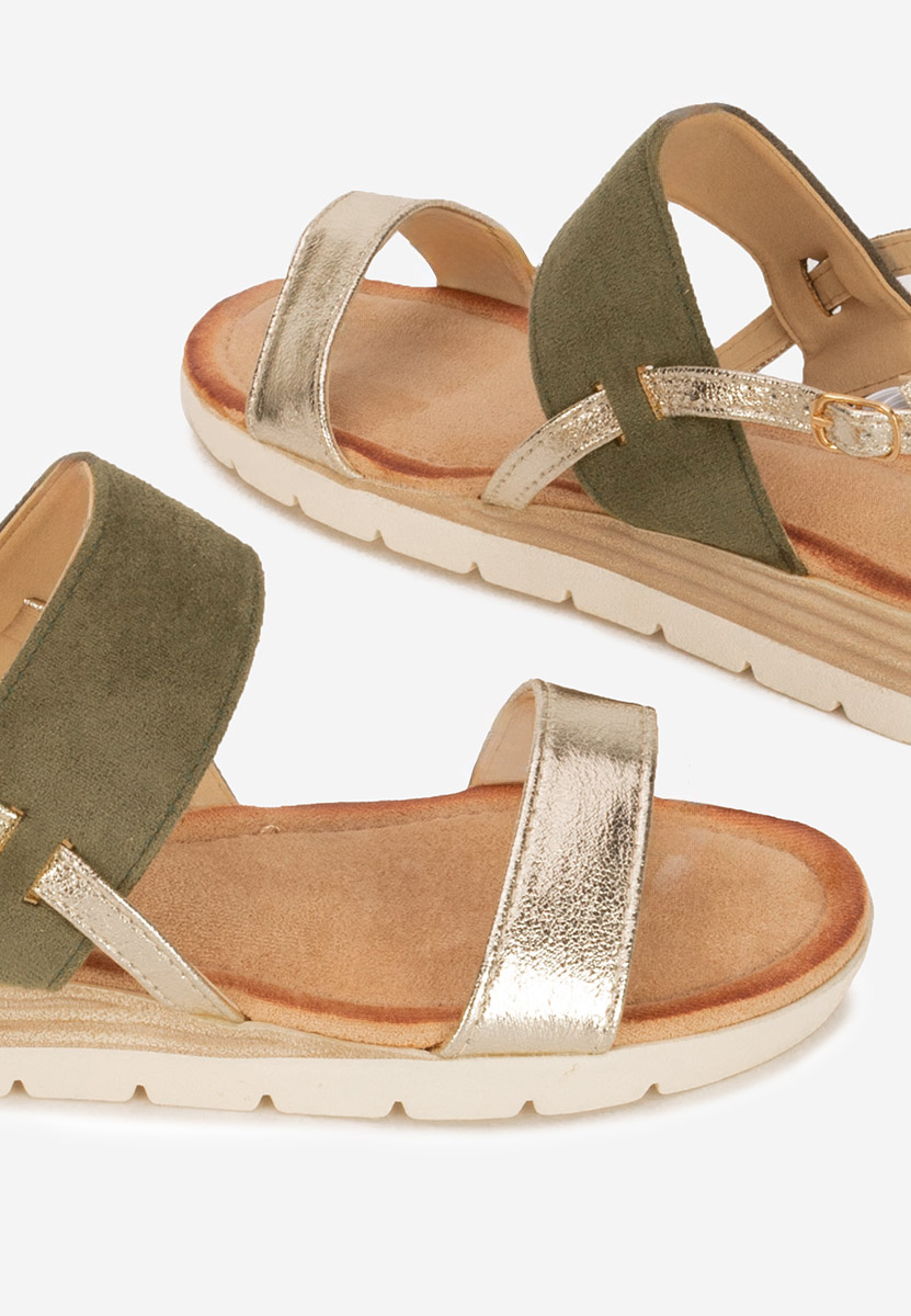 Sandale cu talpa groasa Sheilla verzi