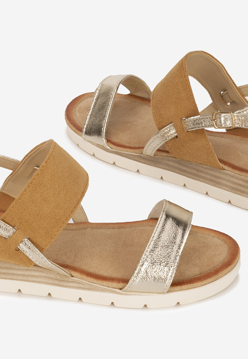 Sandale cu talpa groasa Sheilla camel