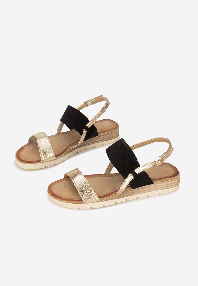 Sandale cu talpa groasa Sheilla negre