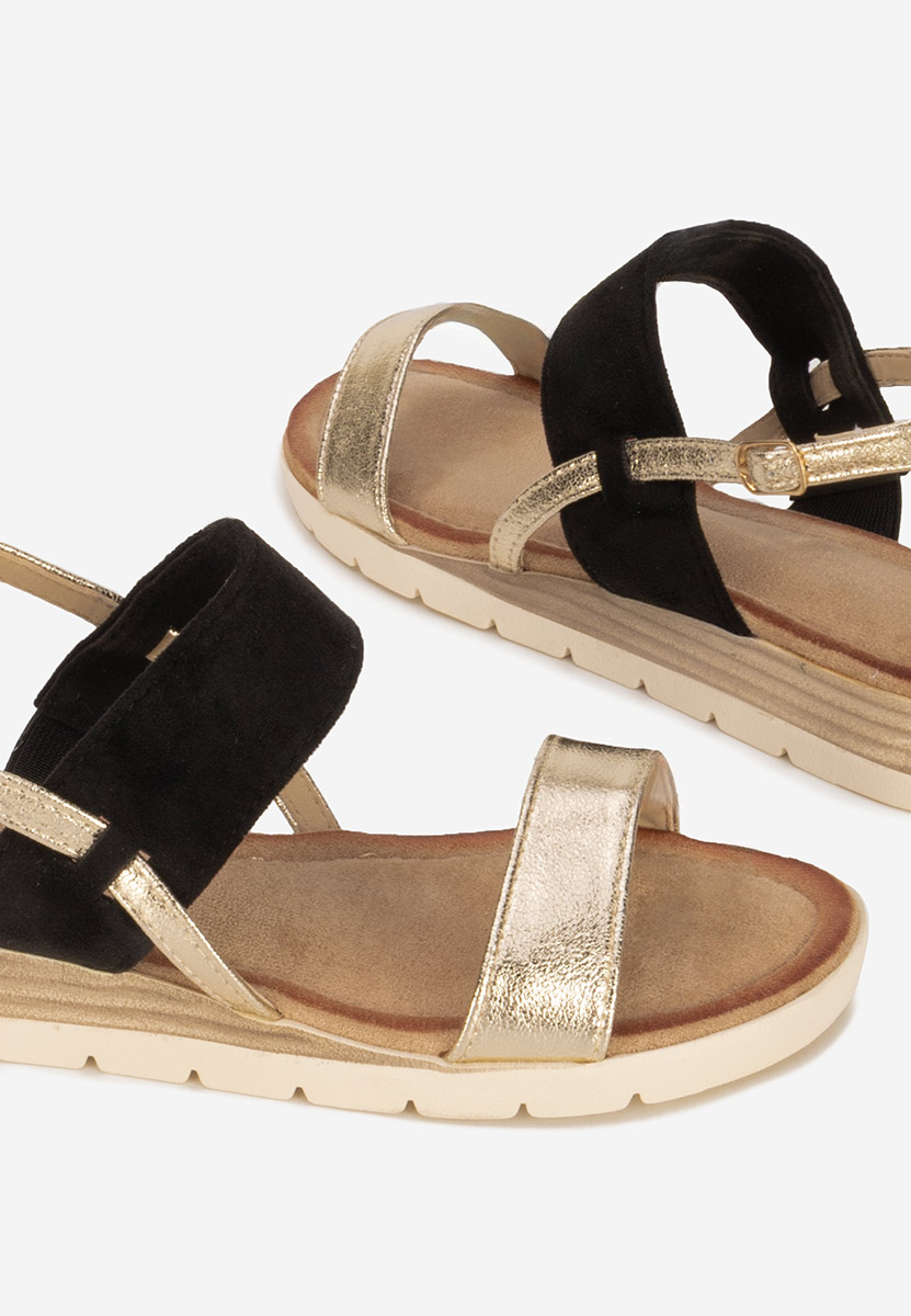 Sandale cu talpa groasa Sheilla negre