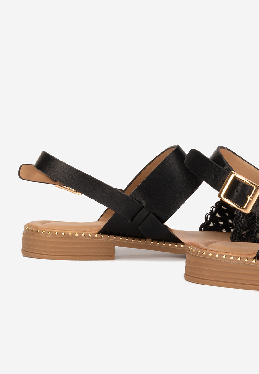 Sandale fara toc Axia negre