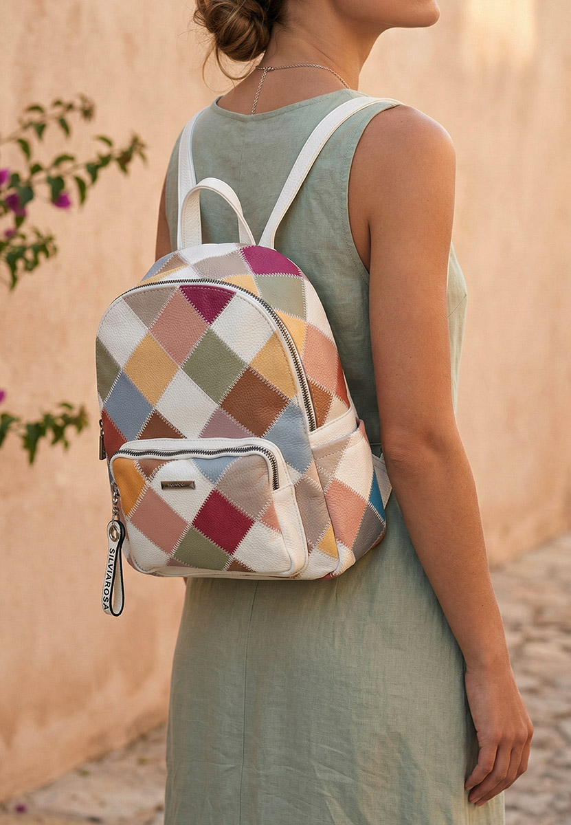 Rucsac dama Silvia Rosa 6099 alb