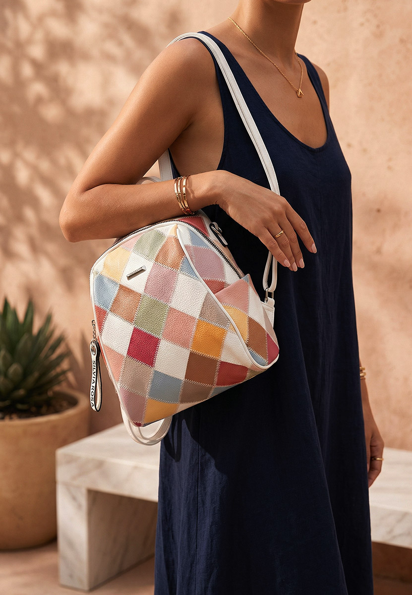 Rucsac dama Silvia Rosa 6100 alb