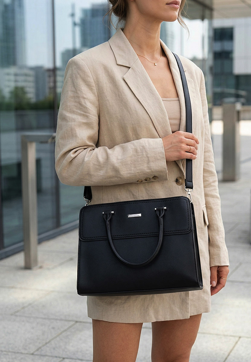 Geanta Office Silvia Rosa 6793 neagra
