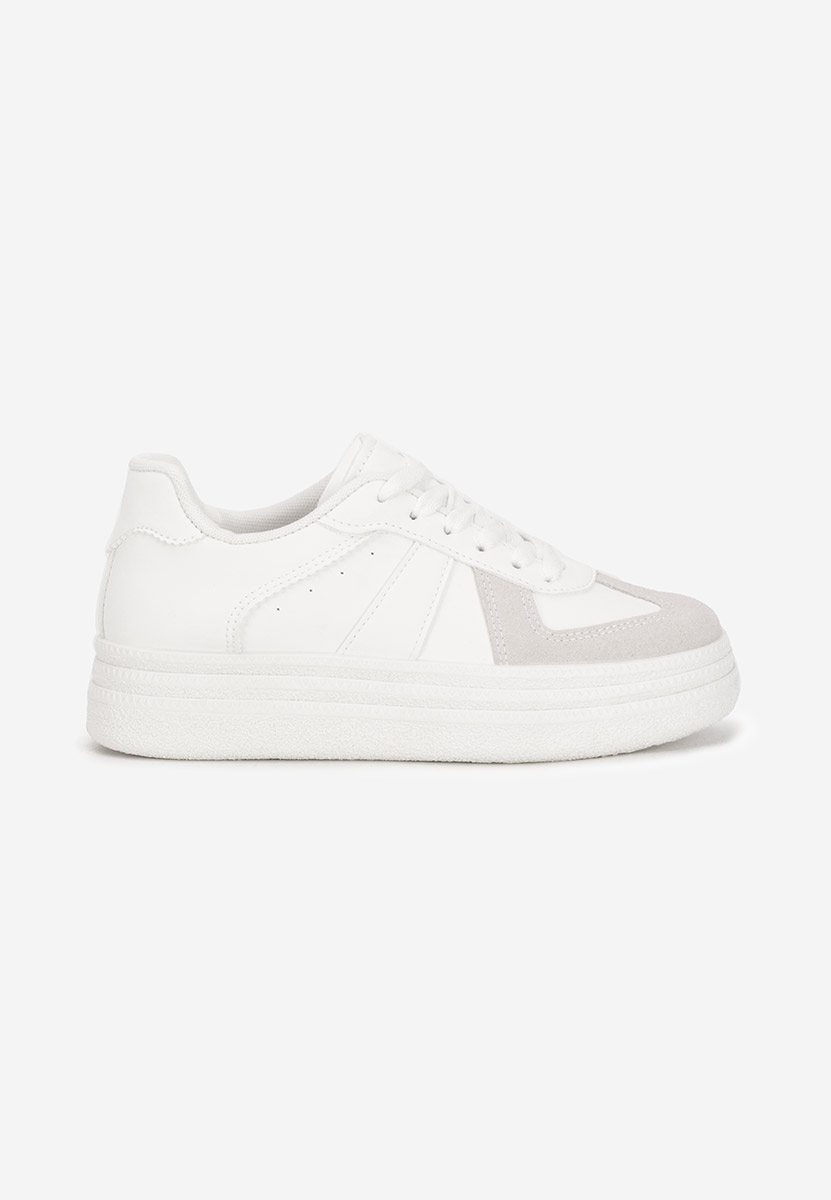 Sneakers cu platformă Serinia albi