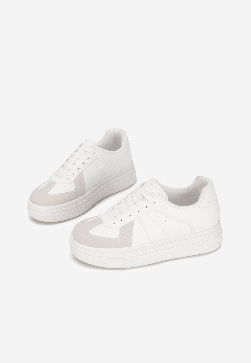 Sneakers cu platformă Serinia albi