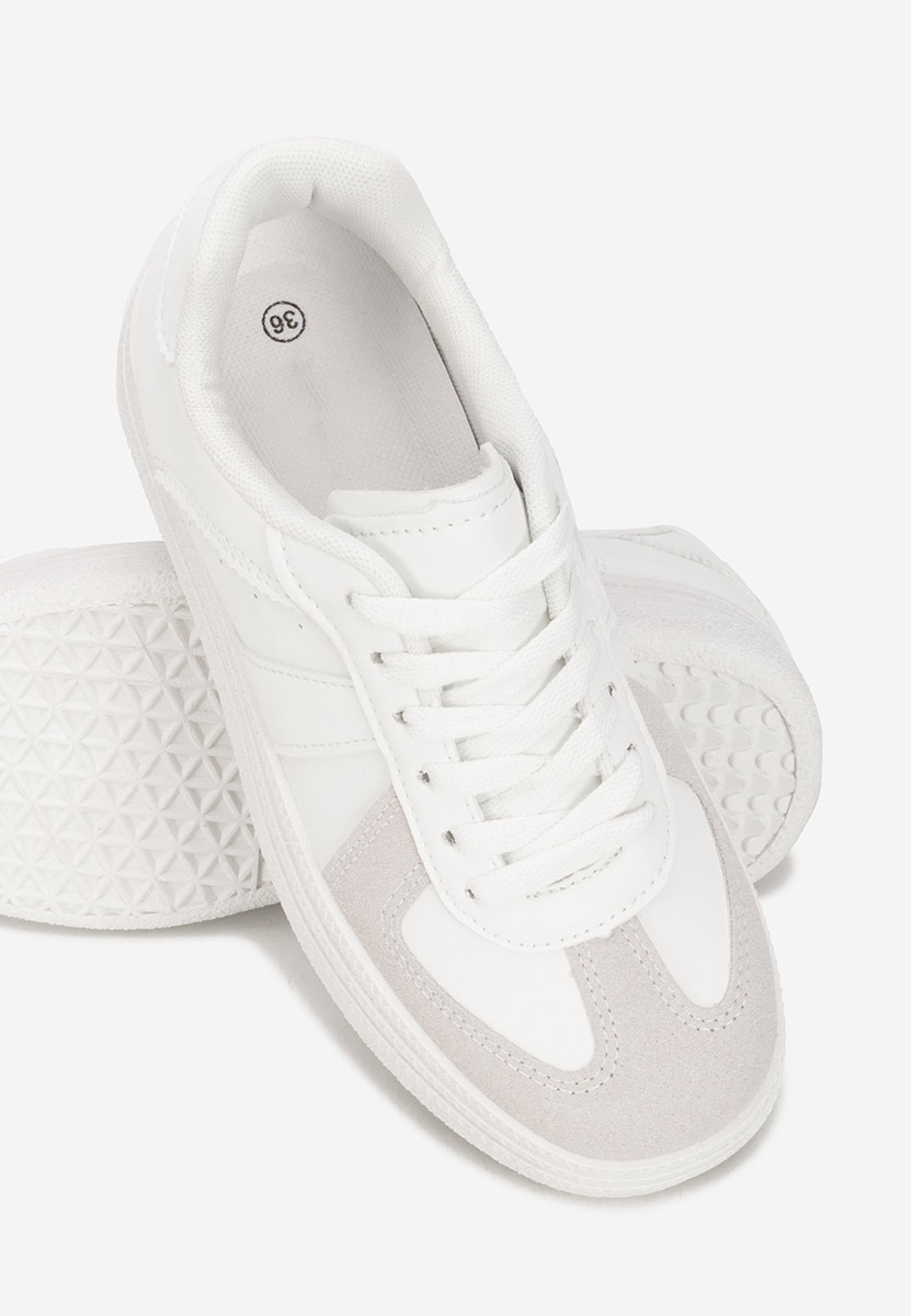 Sneakers cu platformă Serinia albi
