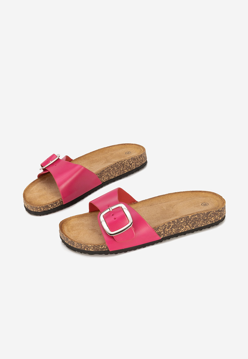 Papuci cu talpa groasa Evet V3 fucsia