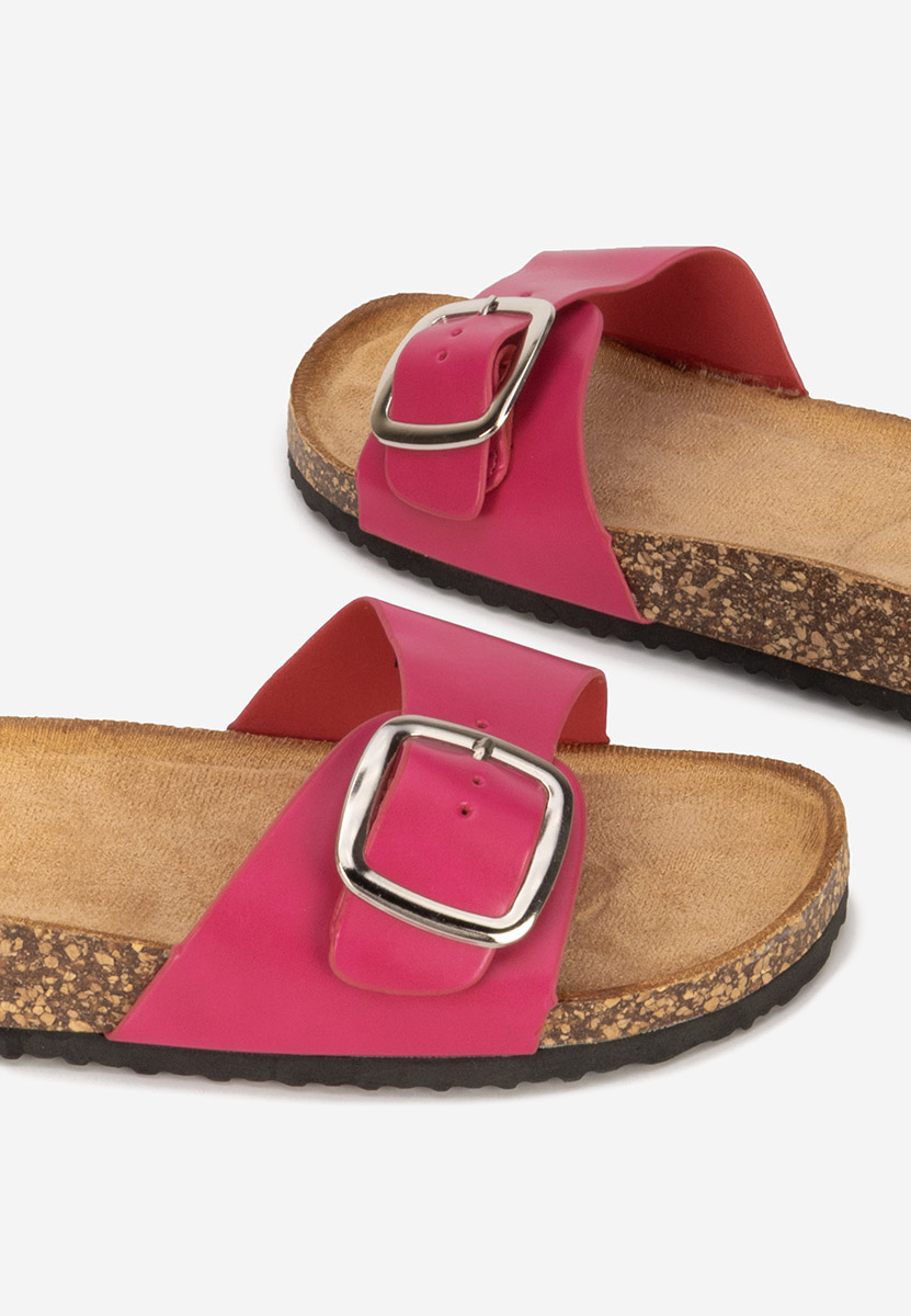 Papuci cu talpa groasa Evet V3 fucsia