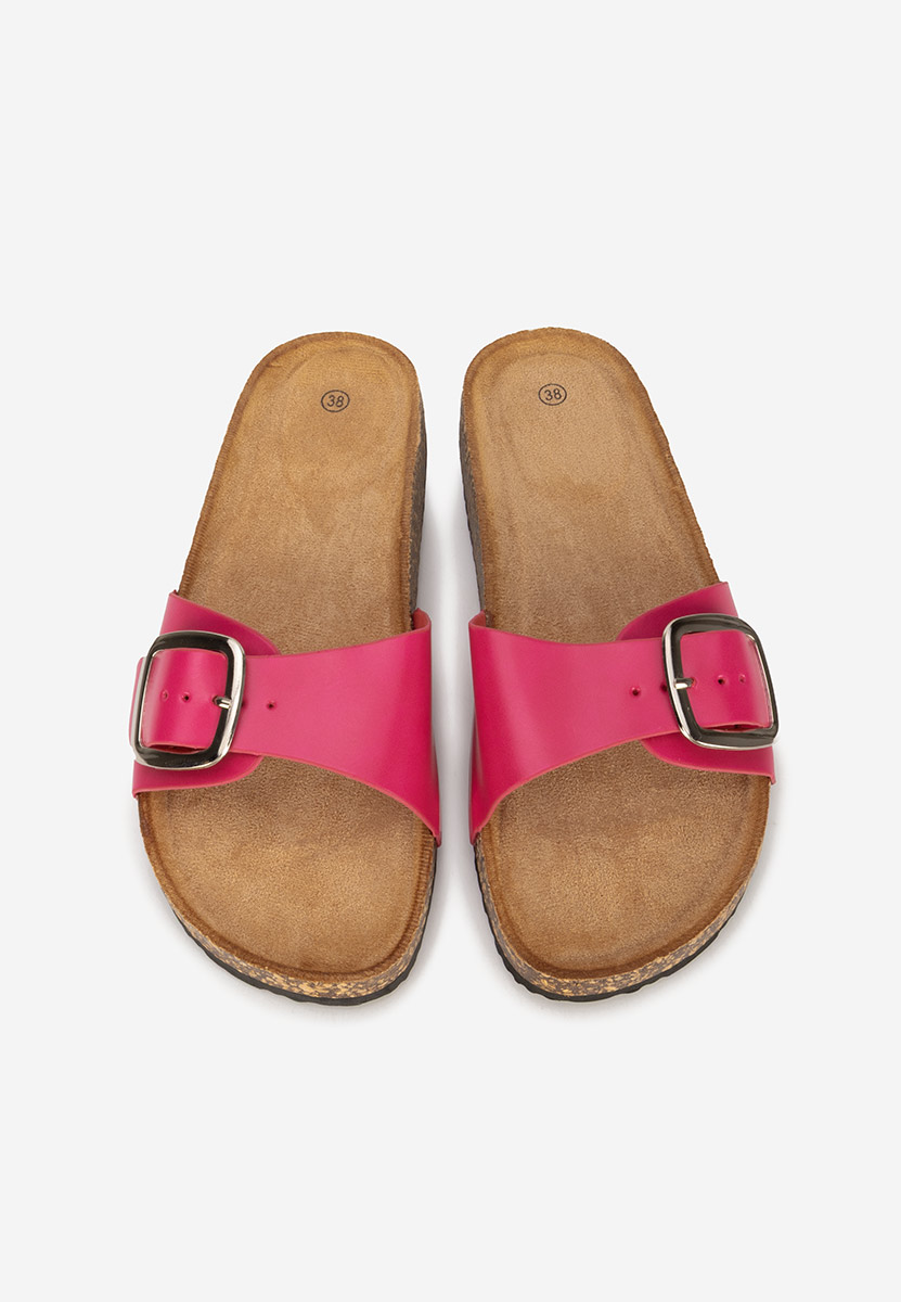 Papuci cu talpa groasa Evet V3 fucsia