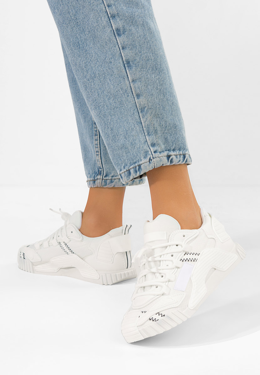 Sneakers dama Calistra albi
