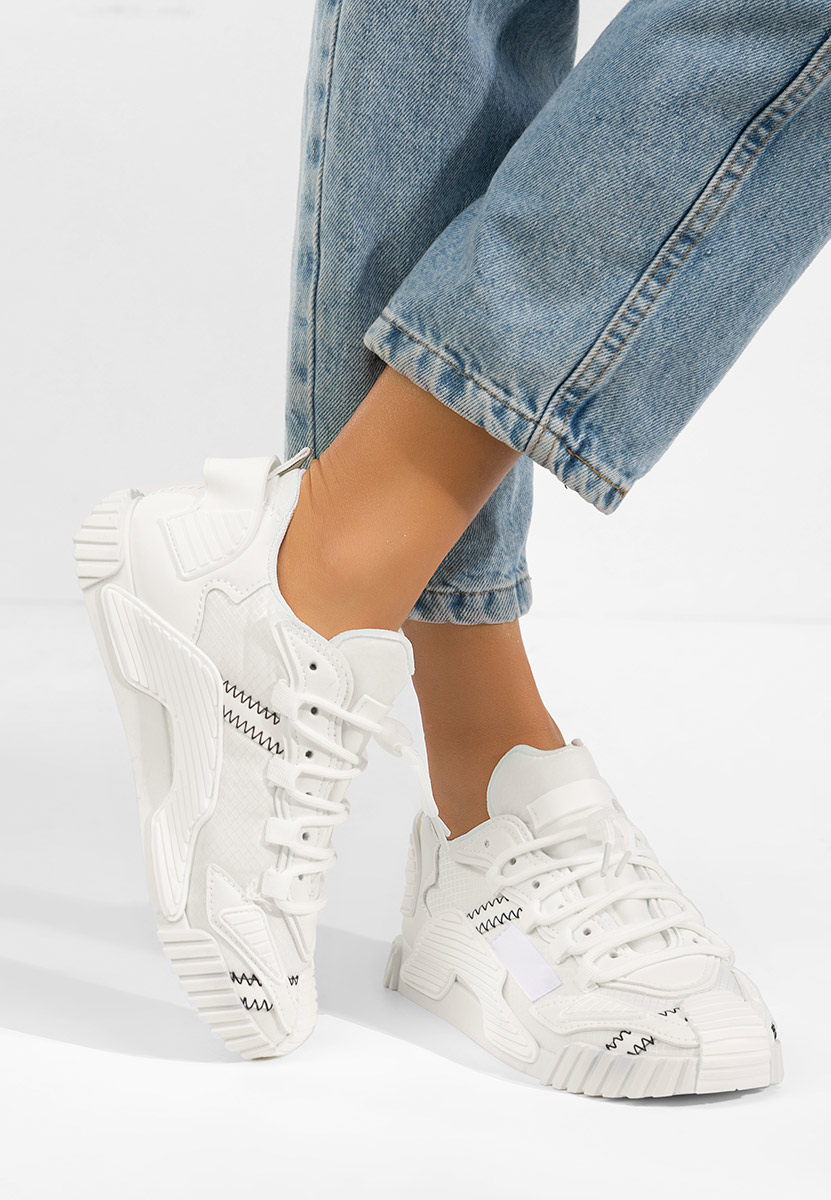 Sneakers dama Calistra albi
