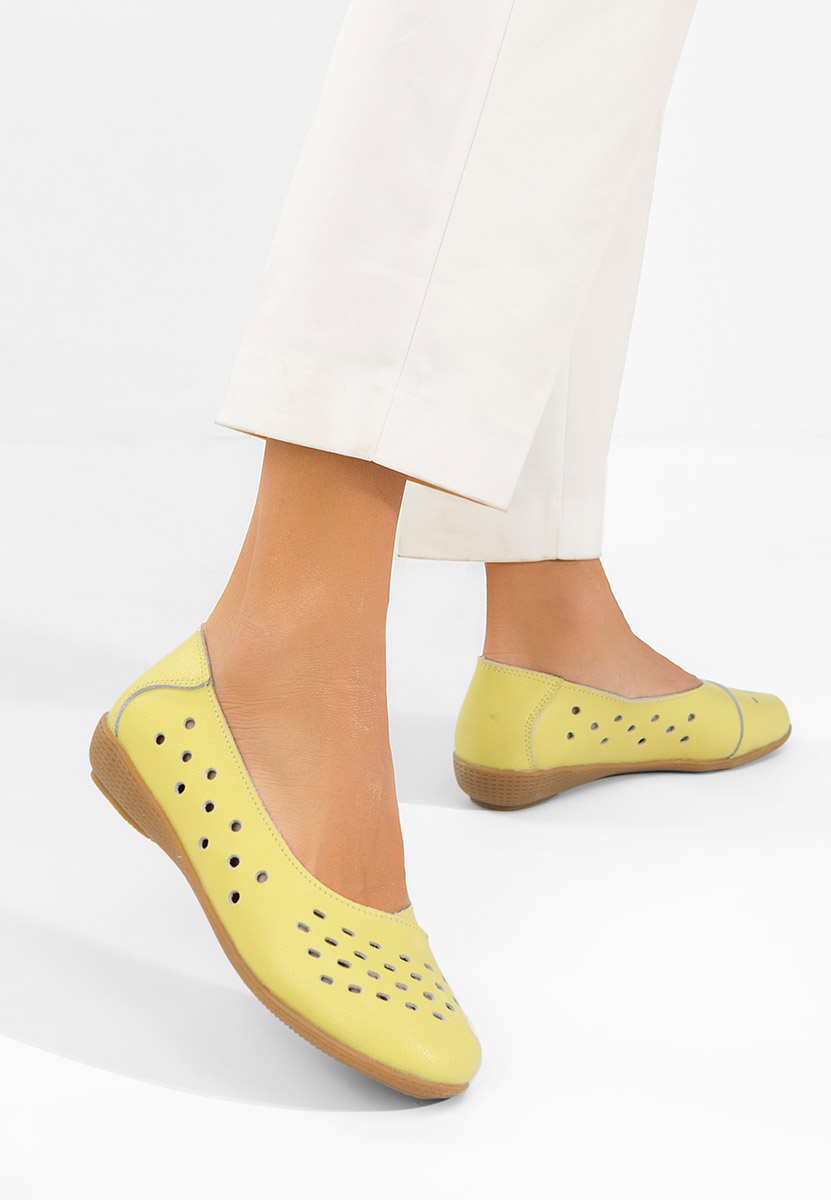 Balerini piele Andeia galbeni