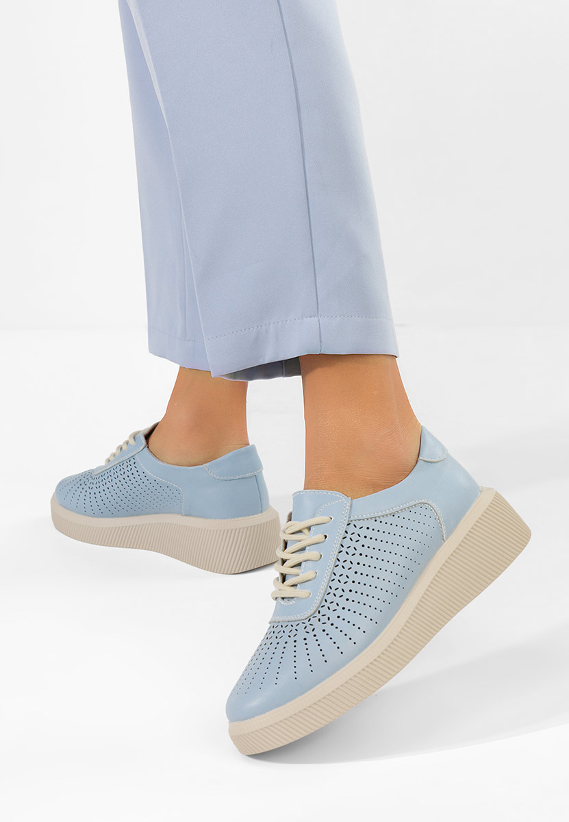 Sneakers dama piele Oleiana albastri