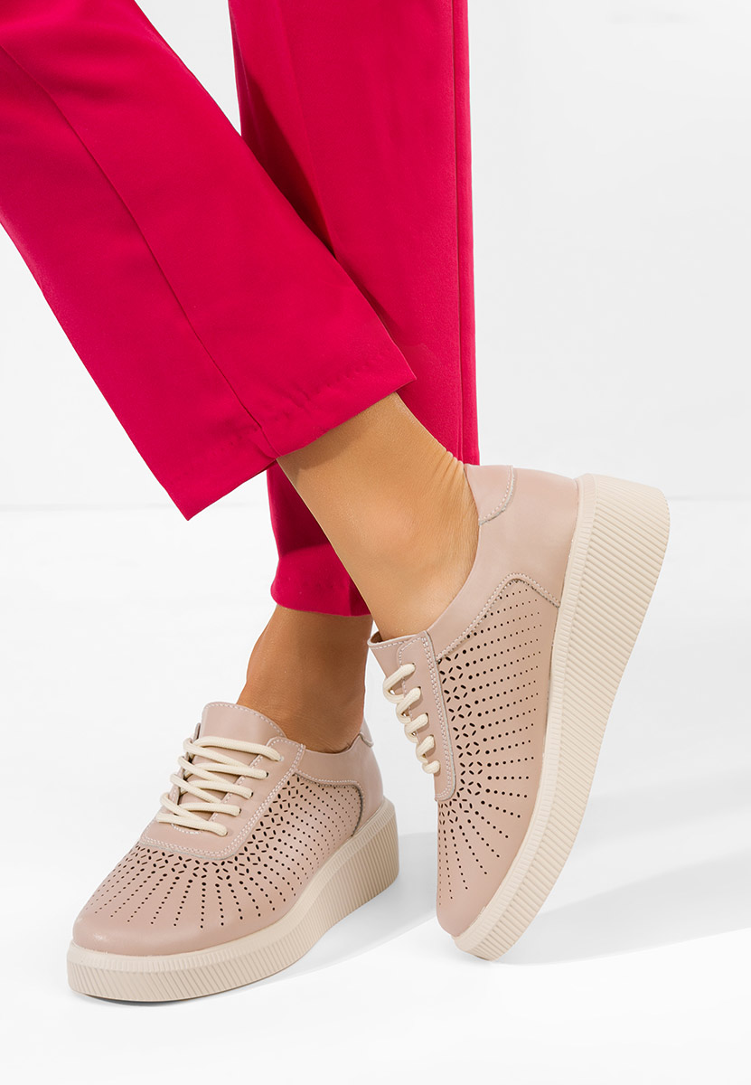 Sneakers dama piele Oleiana roz