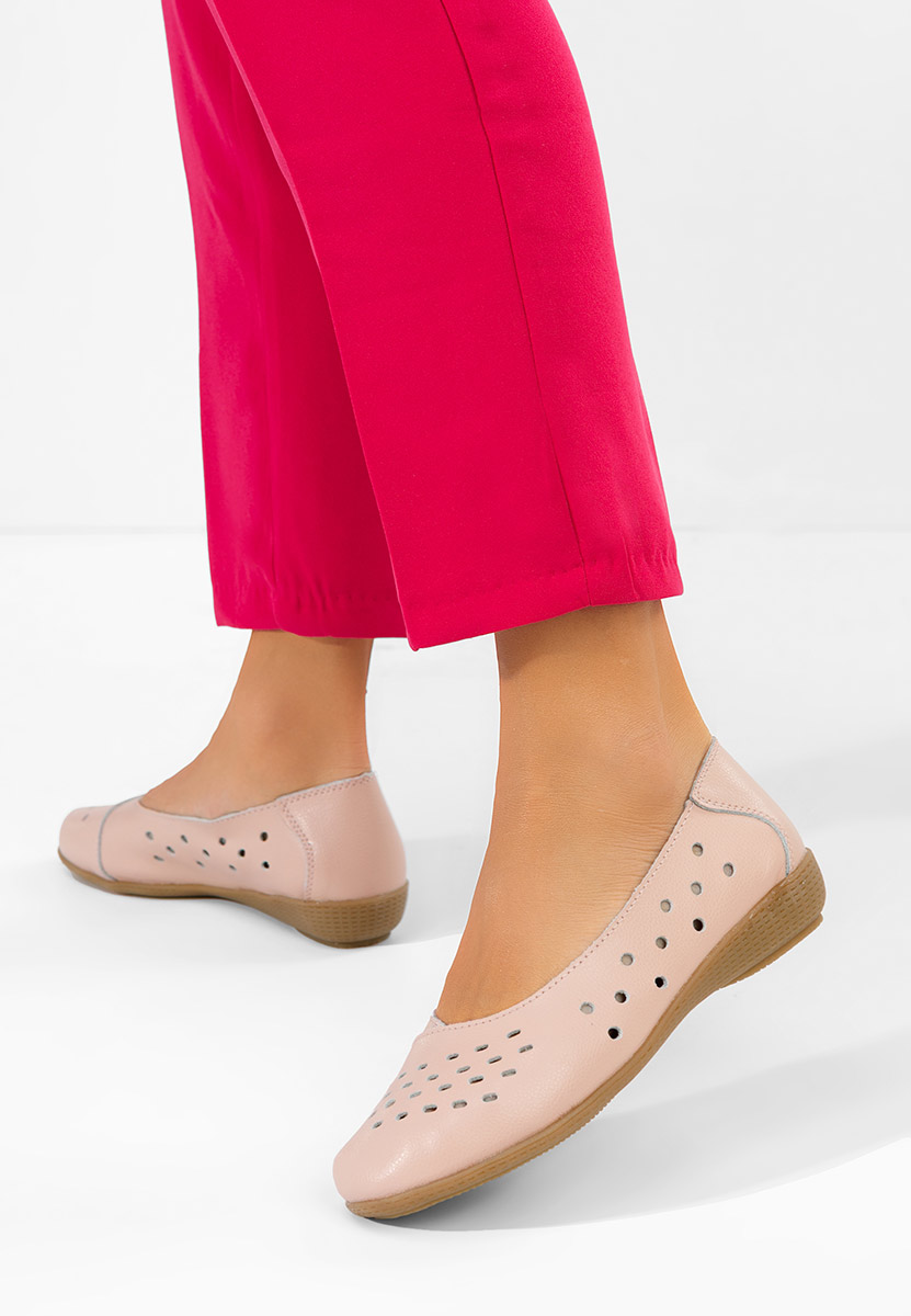 Balerini piele Andeia roz