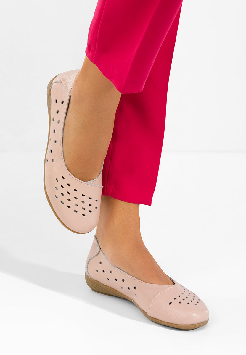 Balerini piele Andeia roz