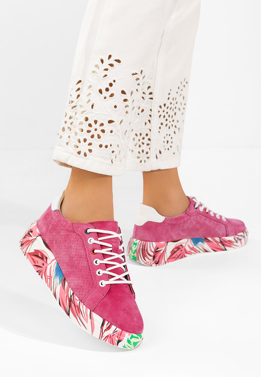 Sneakers dama piele Sandrina fucsia