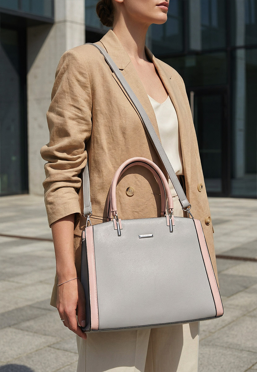Geanta Office Silvia Rosa 8168 gri