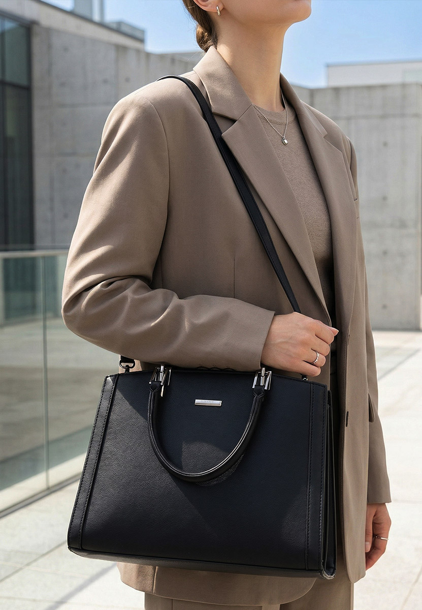 Geanta Office Silvia Rosa 8168 neagra