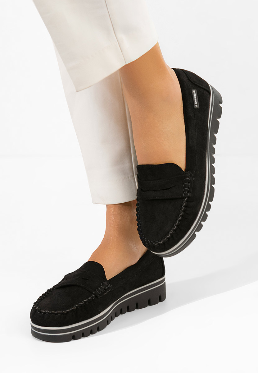 Mocasini dama Manise V3 negri