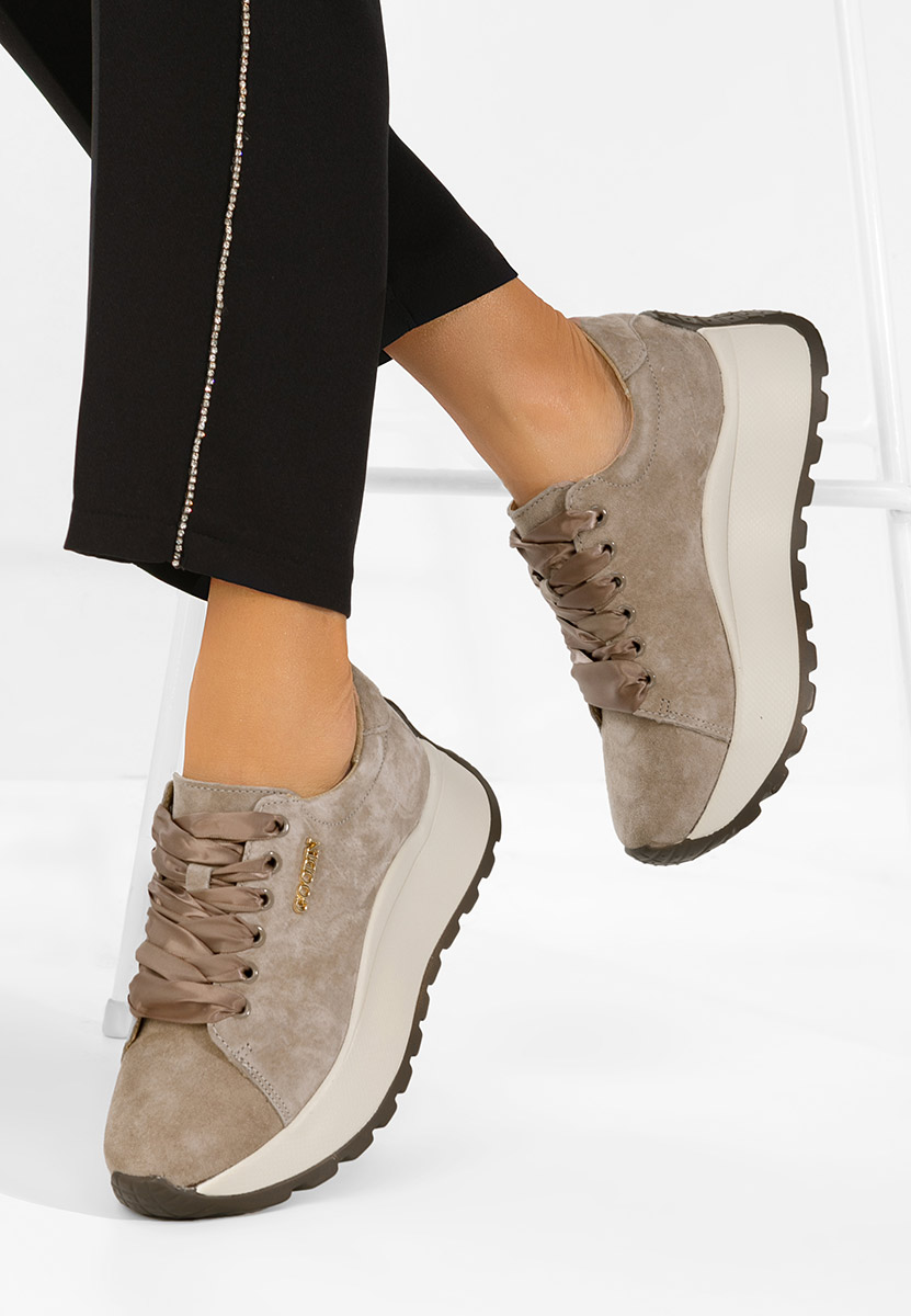 Sneakers dama piele Gonelia maro