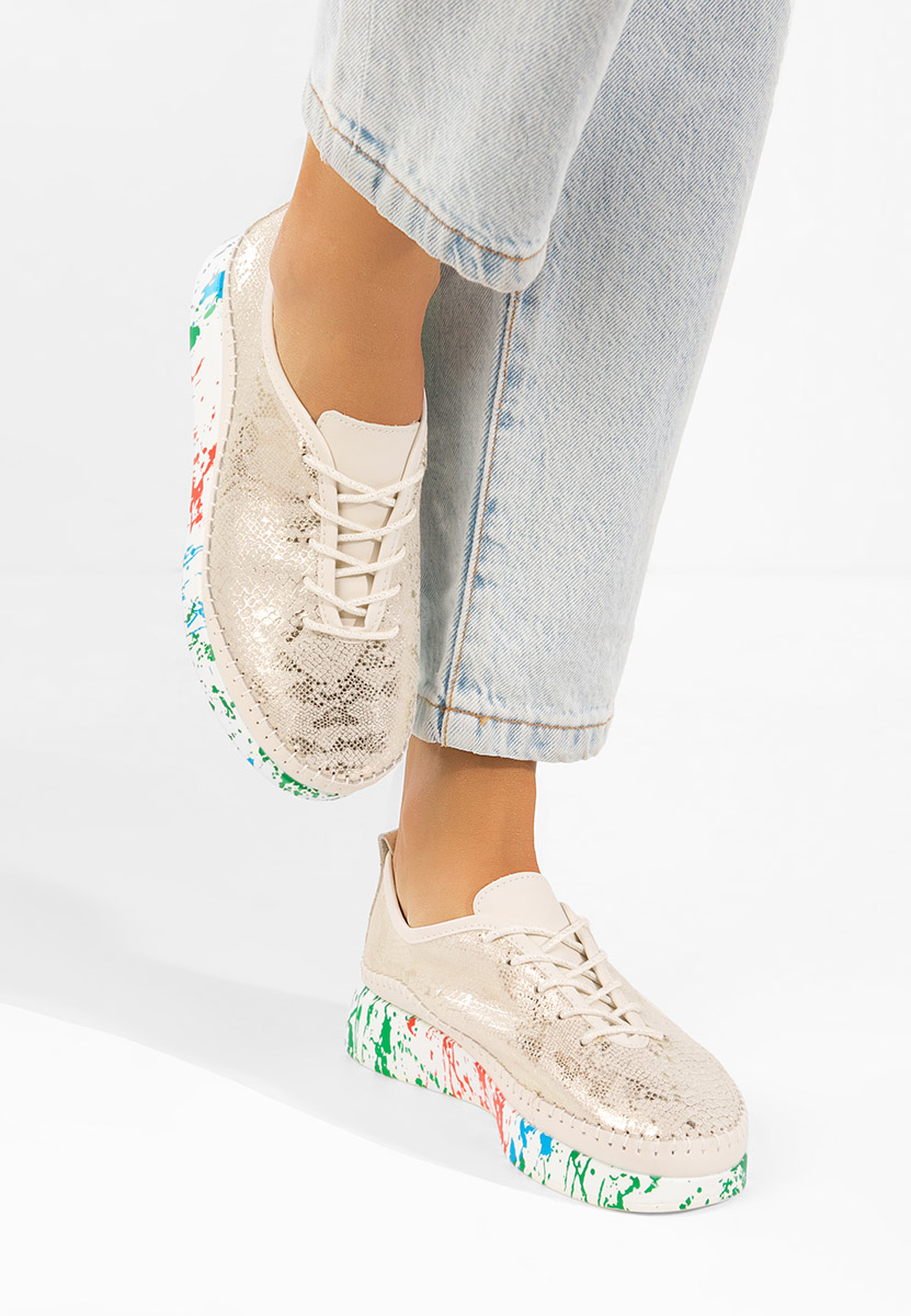 Sneakers dama piele Marinia aurii