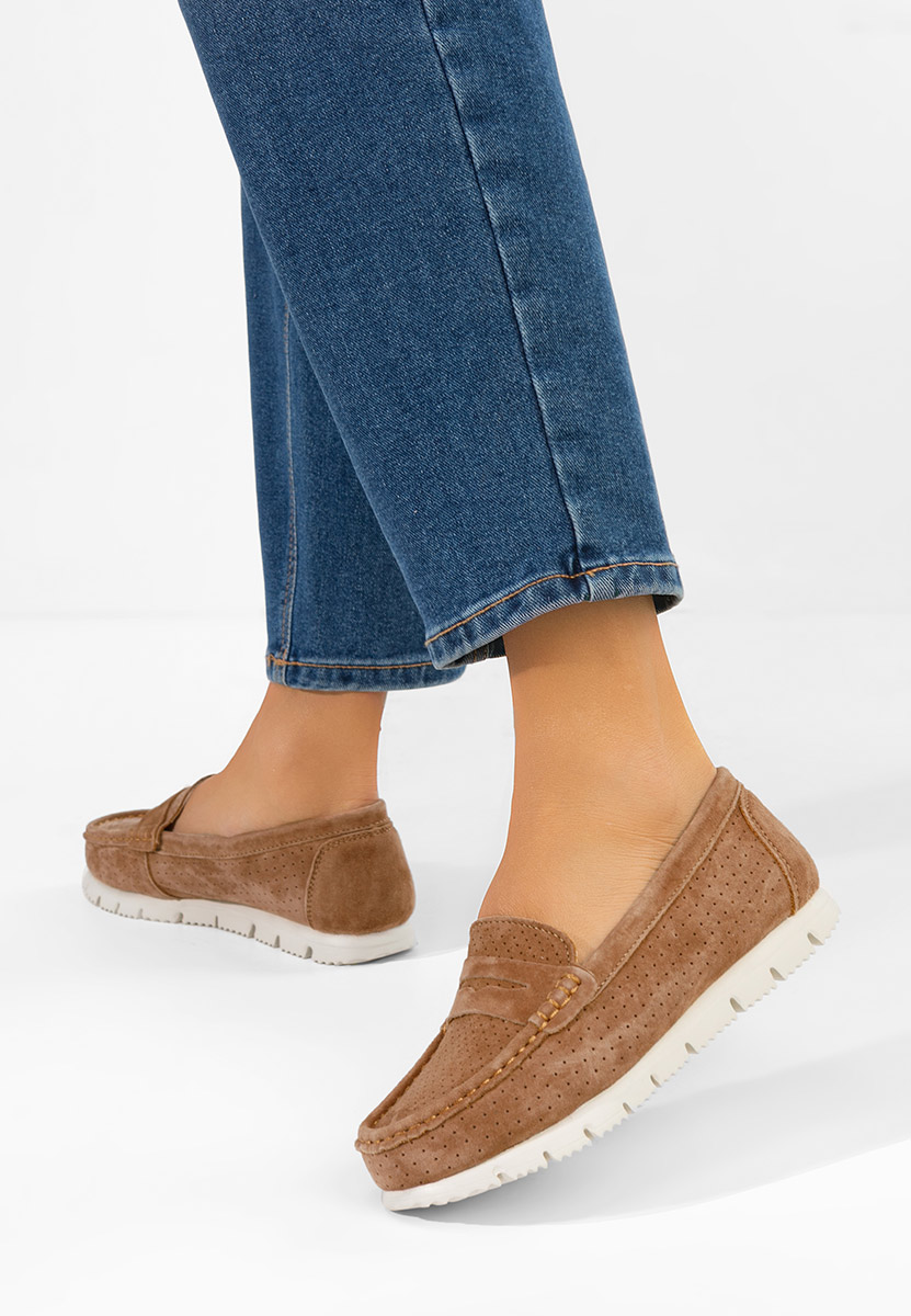 Mocasini dama piele Valerimia maro