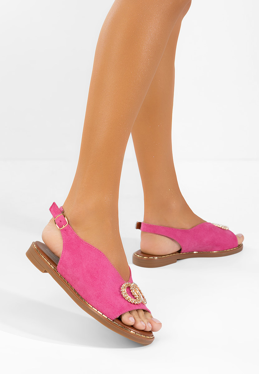 Sandale cu talpa joasa Olivera roz