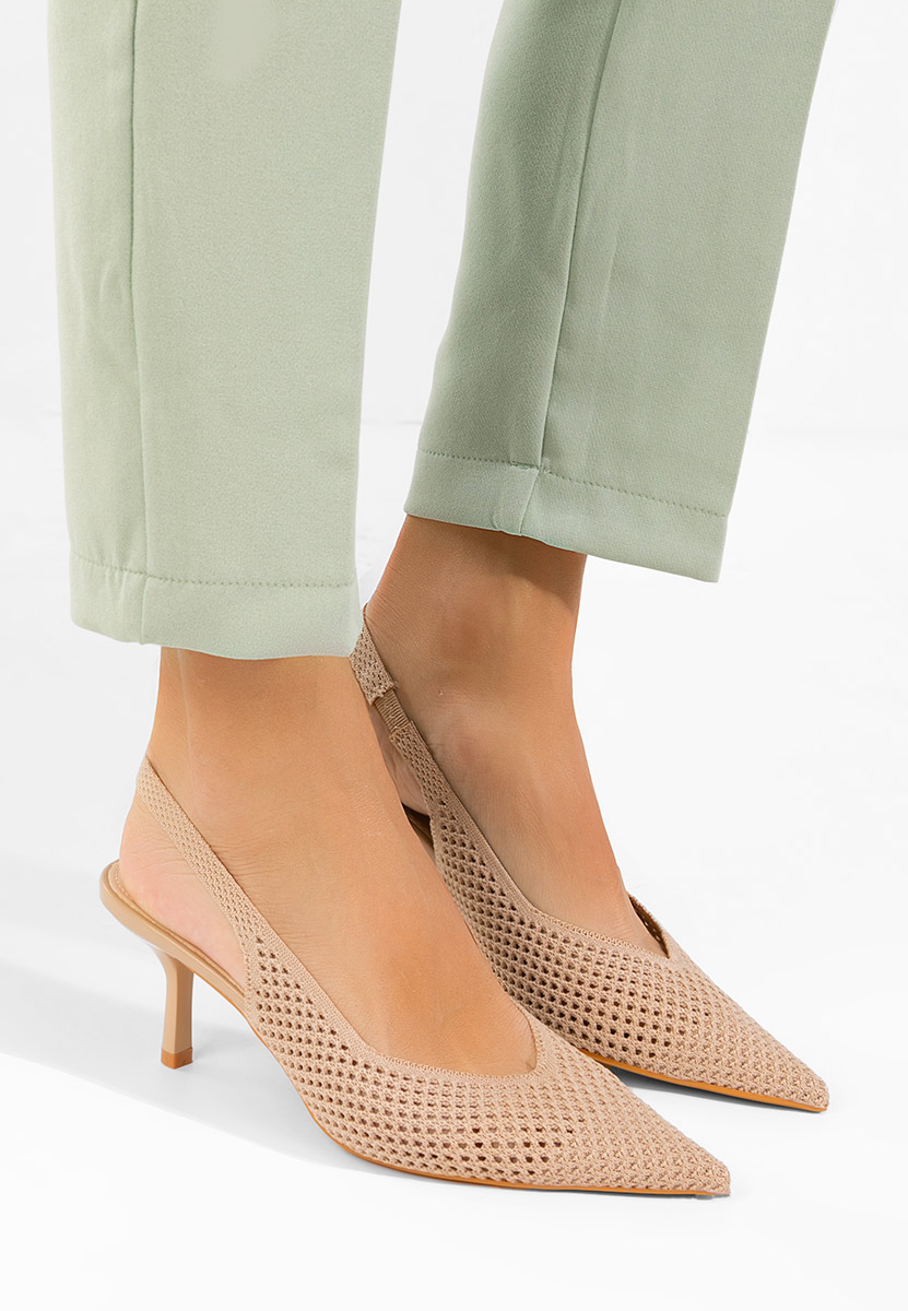 Pantofi slingback Maldivia V2 bej