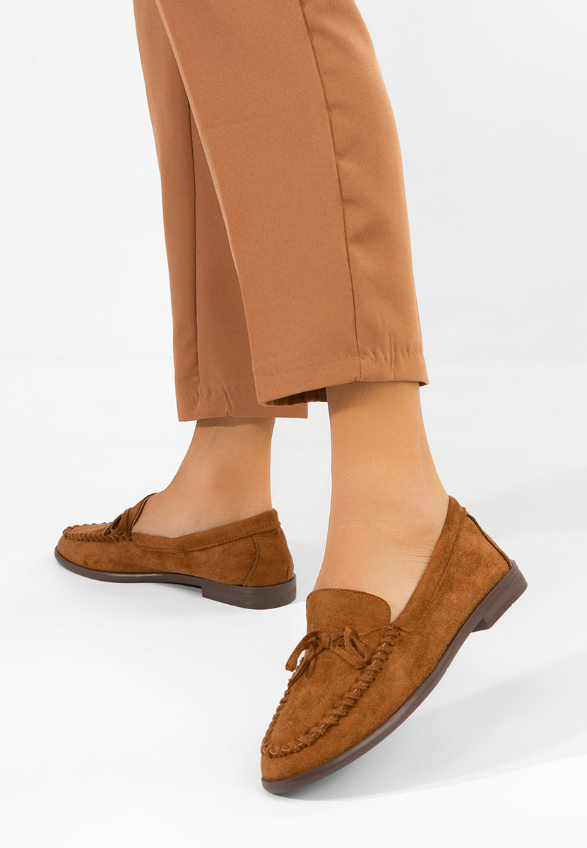 Mocasini dama Senolia camel